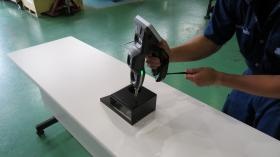 ３Ｄ測定器での測定様子