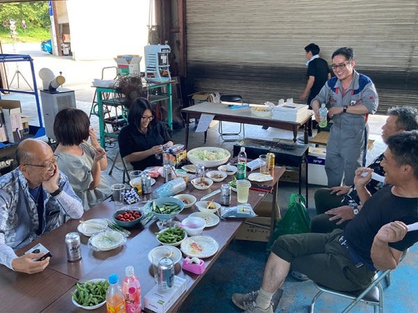 慰労会はみんなでBBQ！本格的な調理器具も揃っています！