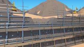 土木３Ｄパース（砂防堰堤ダム工事）