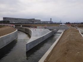 海尻川排水路工事施工後の写真