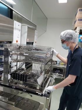 病院内での医療器材洗浄・滅菌業務