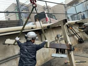 解体作業の様子