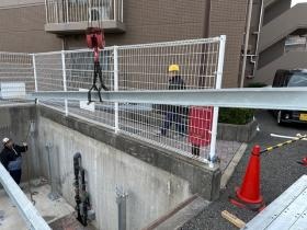 設置作業の様子