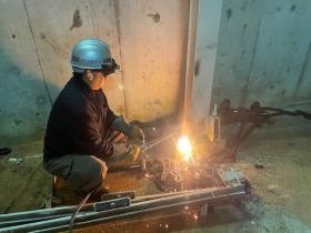 設置作業の様子