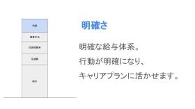 現在の評価と必要なスキルを明確にしています