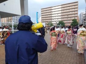 成人式における雑踏警備です