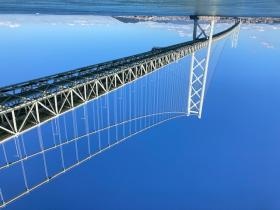 明石海峡大橋が見える大蔵海岸が目の前に