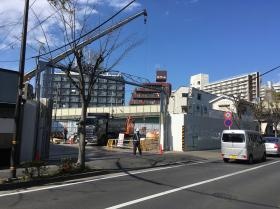 新築工事現場での警備