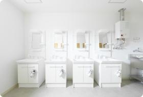 共同の洗面所です。