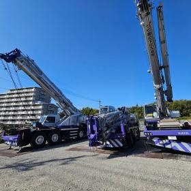 シルバー×パープルのクレーンです。