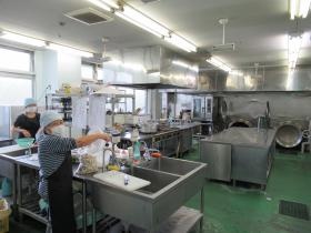 調理室です。おいしいご飯が利用者様の元気の素になります。