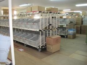 デジタルソーター（店舗毎に商品を振り分けるシステム）