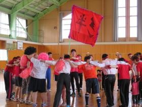 社内運動会の様子。大変盛り上がります！