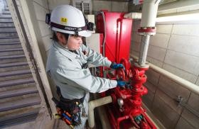 消防設備点検をしています