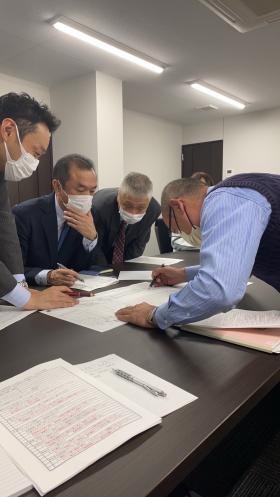 メーカー担当者様と社員との意見交換会の様子