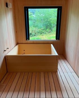 旅庵 川喜 オリジナル檜風呂