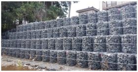 災害復旧で使われるかご丸くん（特許）