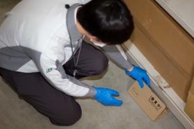 ネズミ捕獲トラップの設置