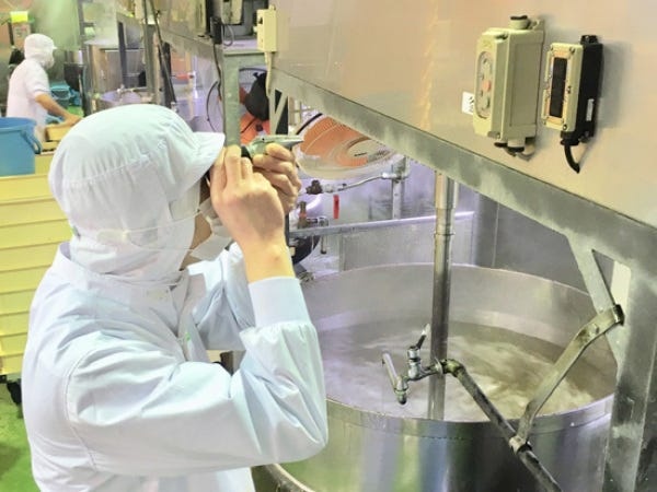 ○炊き方１釜ずつ数値を管理しながら炊き上げます。