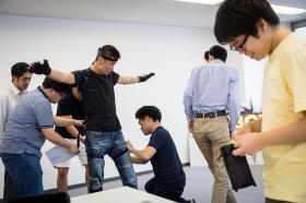 社内３Ｄモーション作成風景