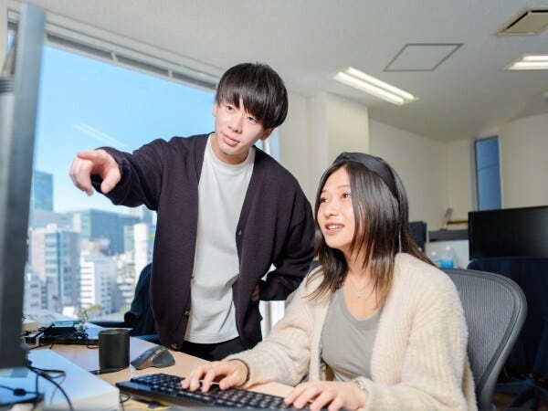 年の近い先輩がメンターとして日々の相談に乗ってくれます！