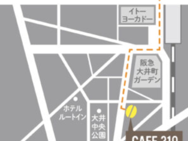 JR京浜東北線、東急大井町線の大井町駅から徒歩３分の場所にあります。