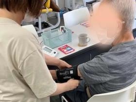 バイタル測定の様子