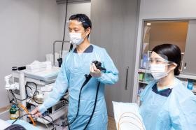 鎮静剤使用で眠っている間に終わる内視鏡検査を基本としています