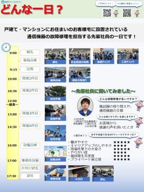 ＮＴＴフィールドテクノ企業紹介３（通信設備保守業務）