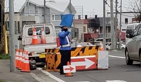 交通誘導の様子