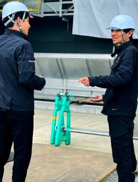 発電所建設現場