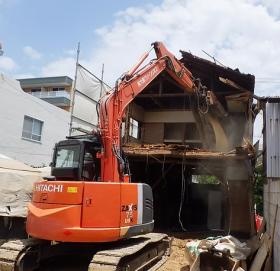 解体作業風景