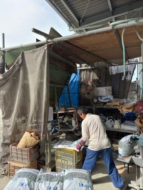 砂・砂利詰め作業