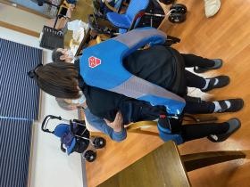 腰痛予防介護機器やＩＣＴ機器導入を積極的に進めています。