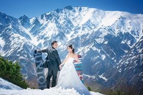 ウェディングロケーションフォト撮影 冬