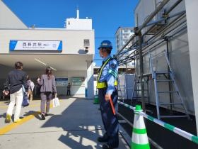 西新井駅の工事 長期の仕事です