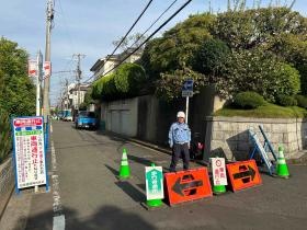 通行止めの様子