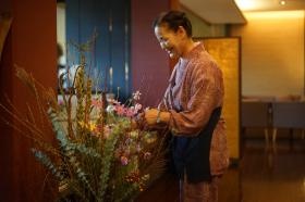 当旅館のお仕事の様子です。