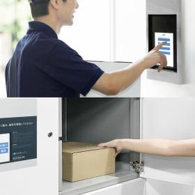 電気式宅配ボックス入出庫イメージ