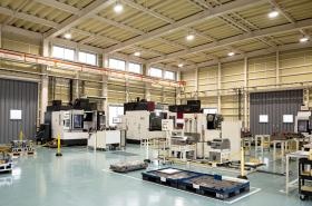 整備された工場内