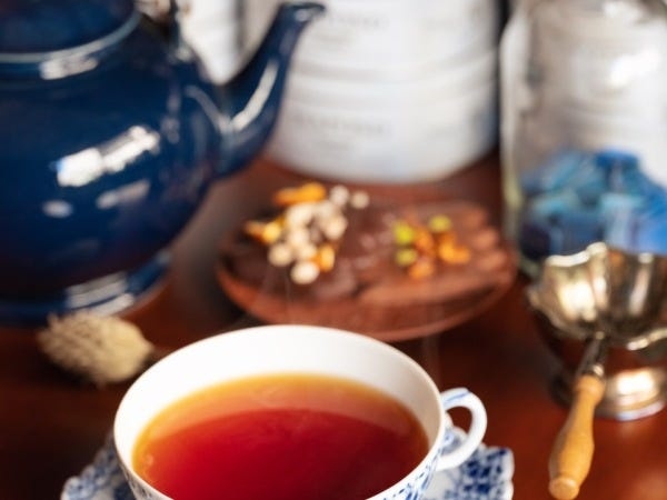 休憩中はTEAPONDの紅茶を楽しむこともできます。