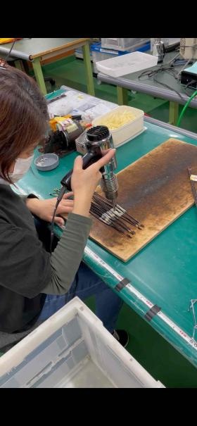 ヒートガン加工 収縮チューブで絶縁・防水処理