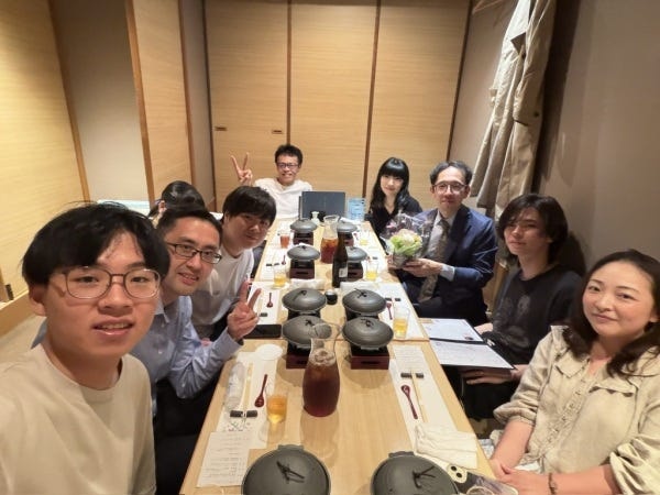 会社四周年の飲み会です！