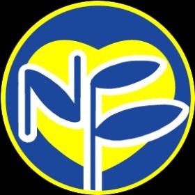 地域の輪の中で愛されて育まれる若葉をモチーフにしています。