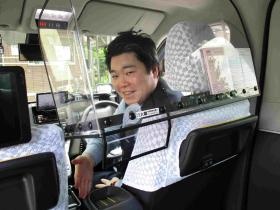 車内シールドもしっかり、飛沫対策もしています。