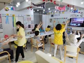 機能訓練体操の風景