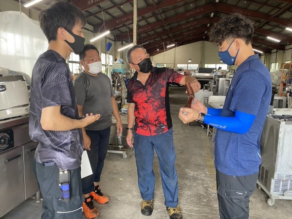 社内勉強会もあるので厨房機器に詳しくなくても問題ありません！