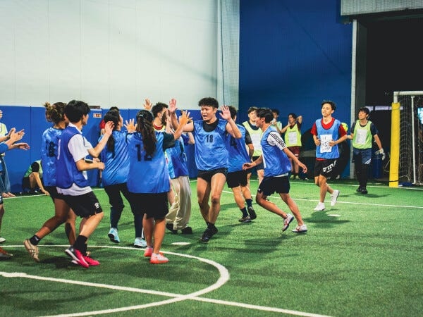 就活フットサルの様子