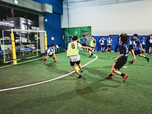 就活フットサルの様子