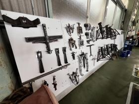 整頓された工具類